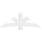 Ekena Millwork Davenport Architectural Grade PVC Gable Bracket, 72"W x 27"H x 4"D x 6"F, 9/12 Pitch GBP072X27X0406DAV00 - alternate 4